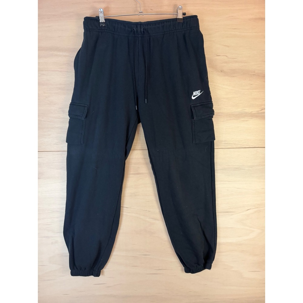Nike Mens Sportswear Club Fleece Cargo Pants Black DD8713-010 Size Large